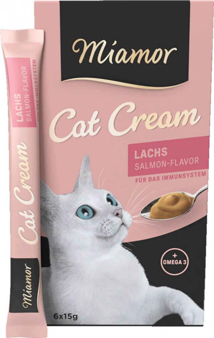 1013025_177083f388c551f0e927166cf4a040f9.jpg MIAMOR CREAM SOMONLU KEDI ÖDÜLÜ 6X15 GR - Görsel 1