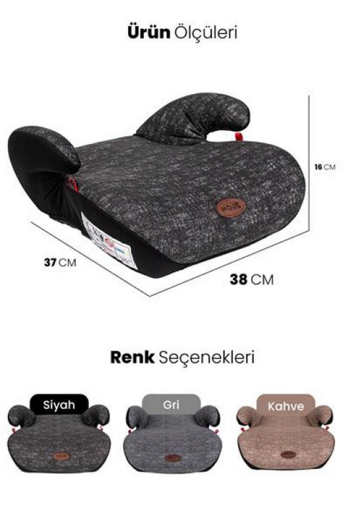 470170076-1.jpg BEBEK KOLTUK YÜKSELTİCİ BODSTER KAHVERENGİ YAŞ GRUP II-III/15-36 KG - Görsel 1