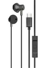 Newface LS-730 1.2M iPhone 15 Serisi ile Uyumlu Type-C Kablolu Kulaklık - Siyah