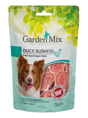 GARDEN MIX ÖRDEKLI SUSHI KÖPEK ÖDÜLÜ 75 GRAM X 4 ADET