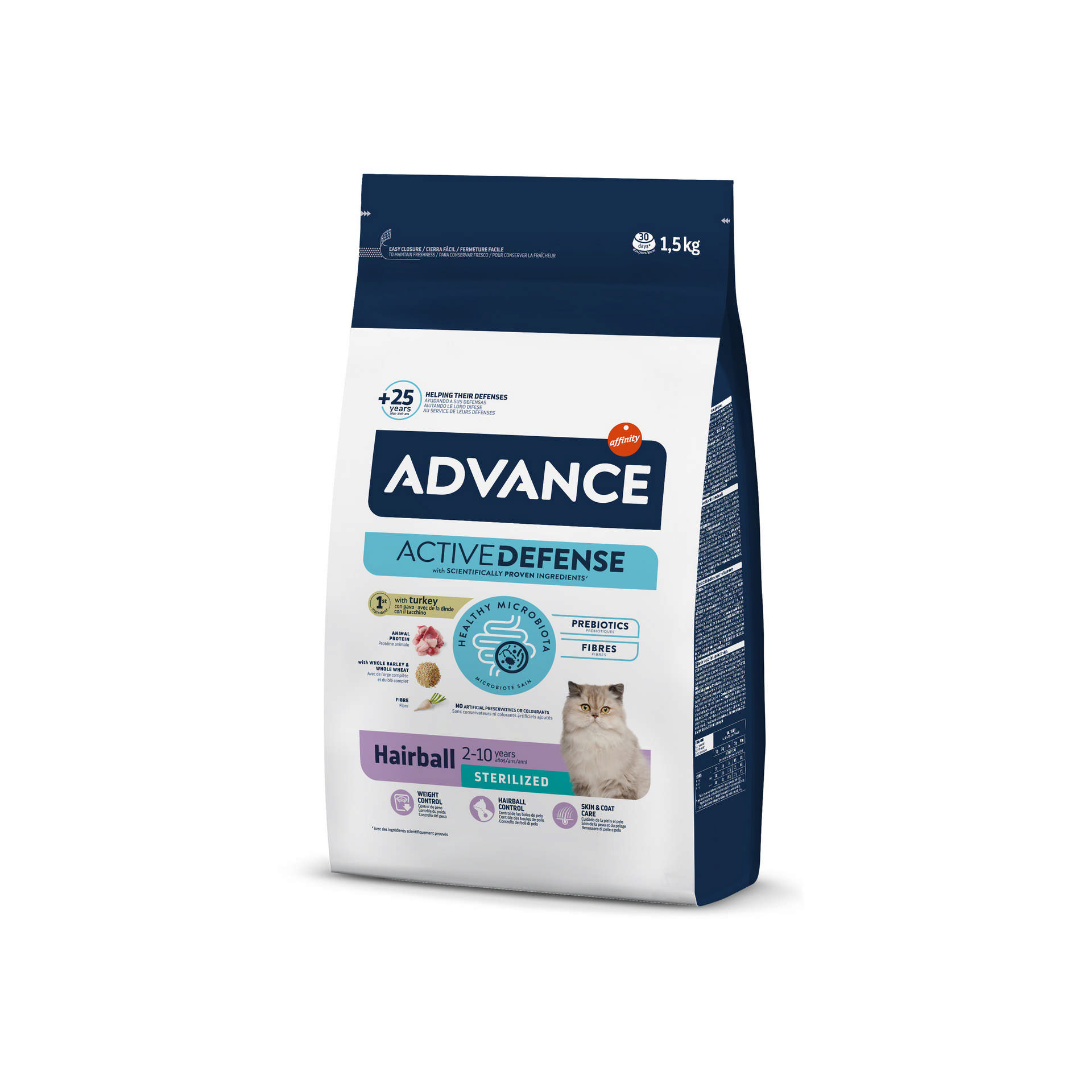 1000799_21339b09259742aab9d9a4bba80613ba.jpg Advance Cat Sterılızed Haırball 1.5 Kg - Görsel 1