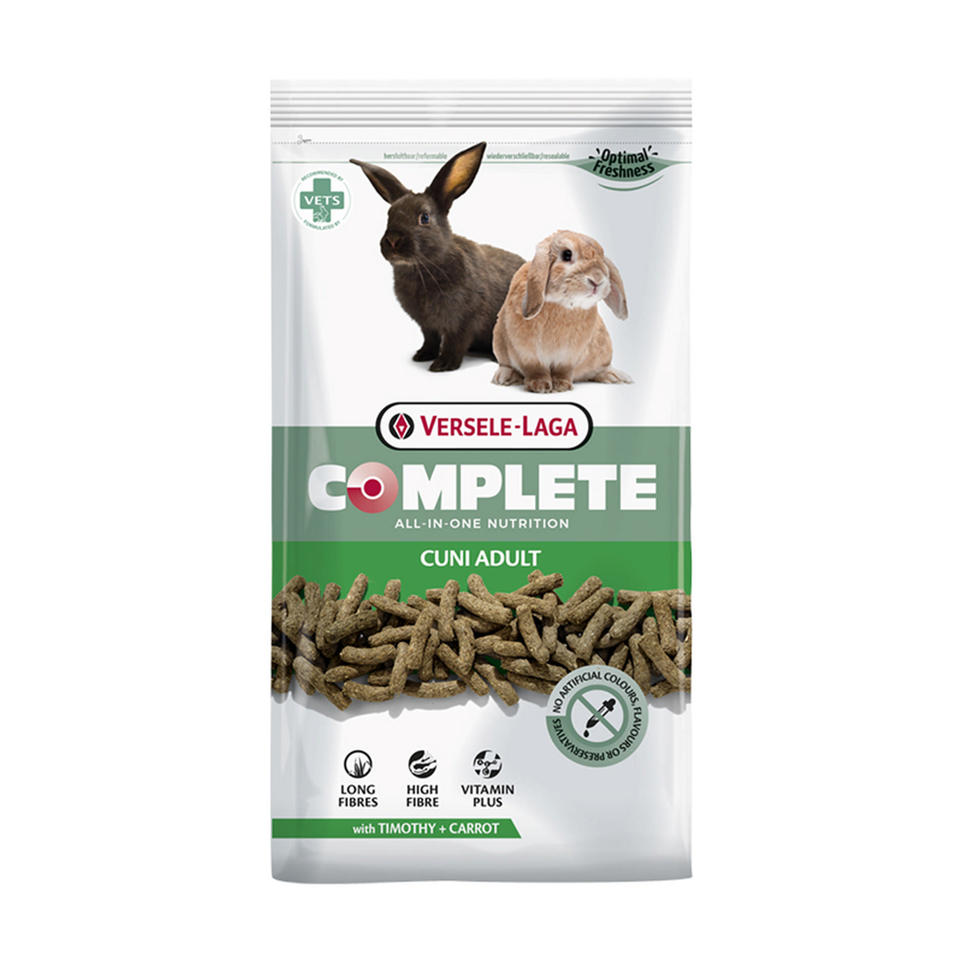 1000811_1ccf7a33ee74a069bb0ea8932e568d62.jpg VERSELE LAGA .COMP.CUNI ADULT YETİŞKİN TAVŞAN PELET YEM 1,7KG - Görsel 1