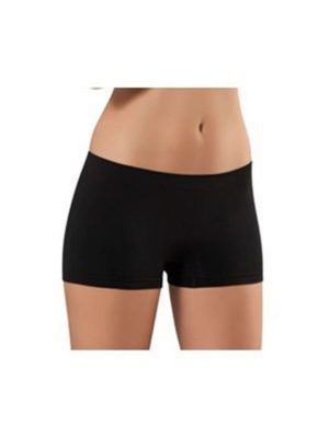 Siyah Dikişsiz Kadın Boxer Korse - 700 - Beden L