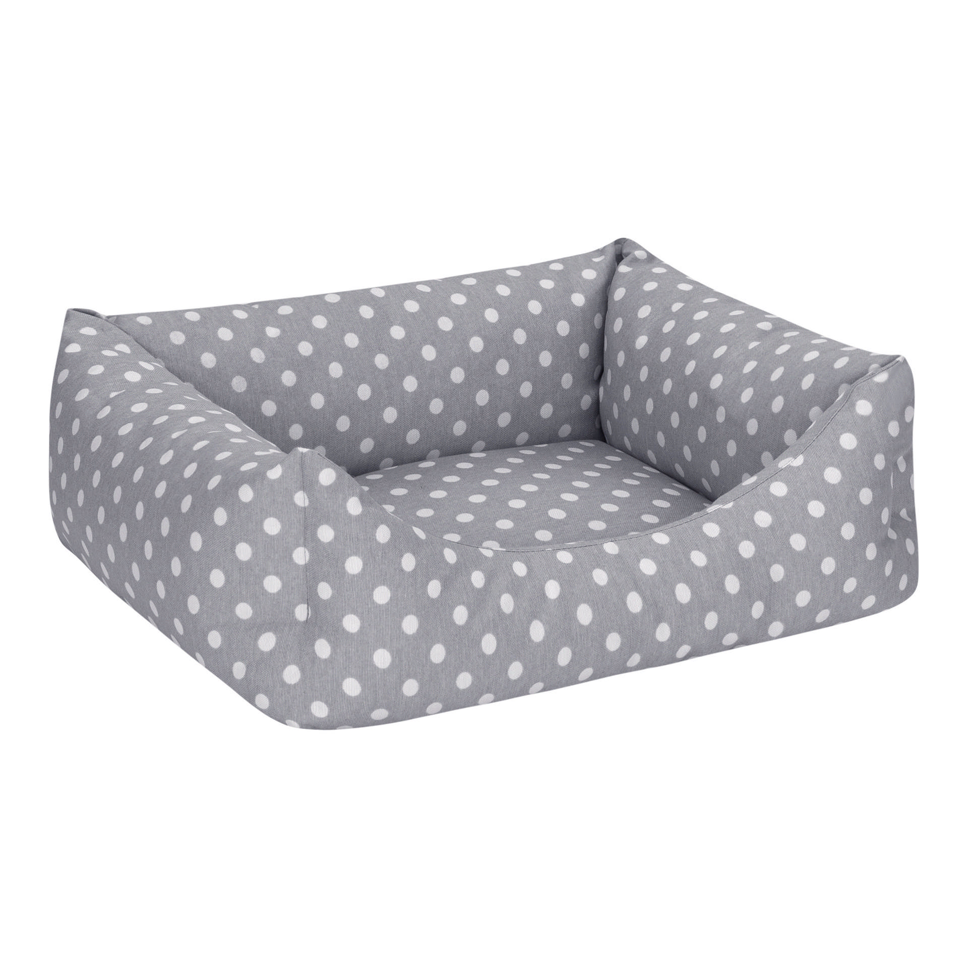 Pet Comfort Uniform Gri Puantiyeli Kedi ve Köpek Yatağı XS 40x50cm - Görsel 2
