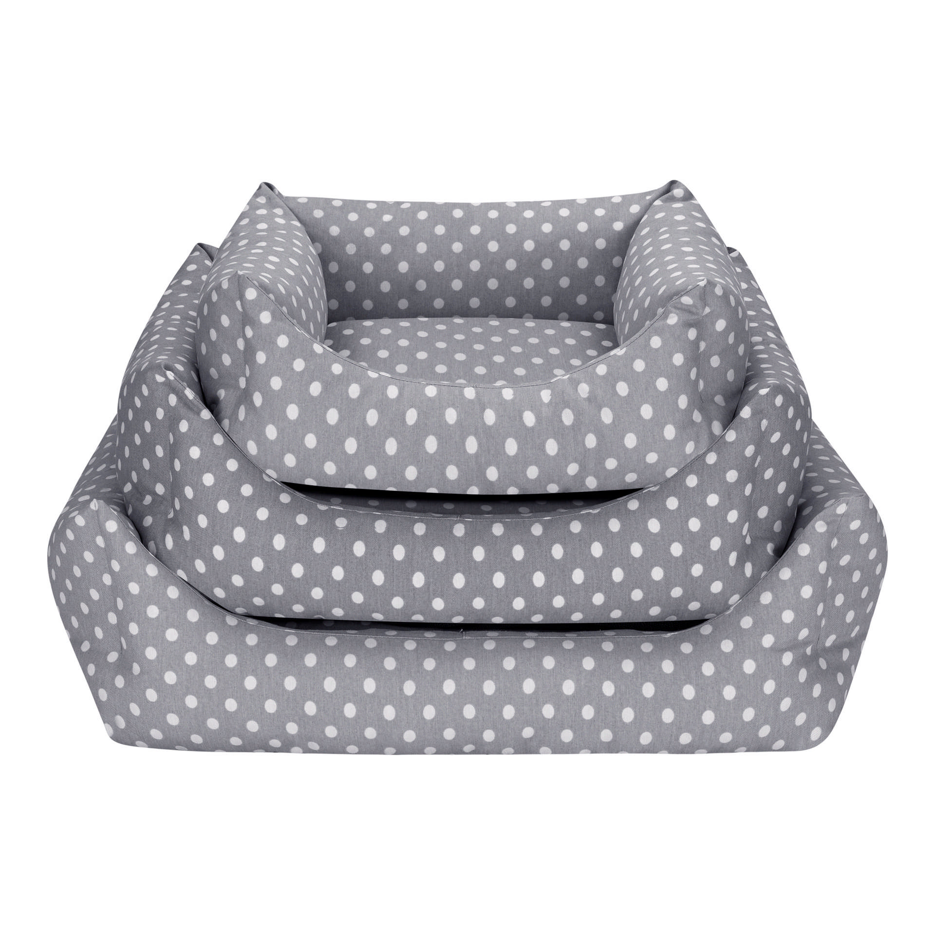 Pet Comfort Uniform Gri Puantiyeli Kedi ve Köpek Yatağı XS 40x50cm - Görsel 4