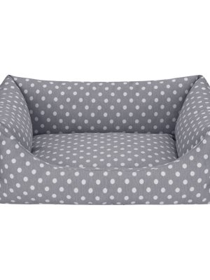 Pet Comfort Uniform Gri Puantiyeli Kedi ve Köpek Yatağı S 50x60cm