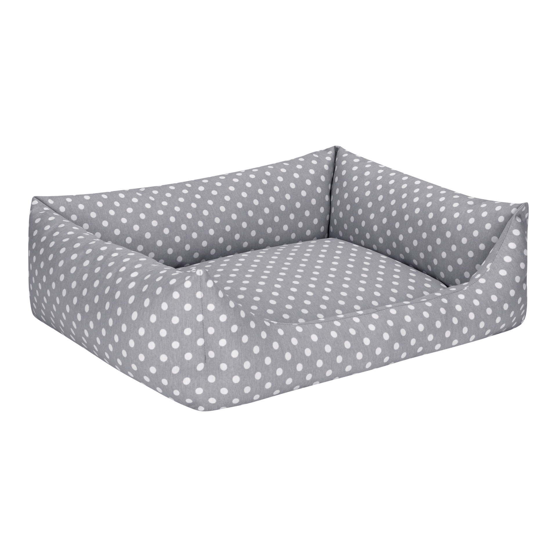 Pet Comfort Uniform Gri Puantiyeli Köpek Yatağı M 60x70cm - Görsel 2