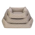 Pet Comfort Uniform Bej Puantiyeli Kedi ve Köpek Yatağı XS 40x50cm - Görsel 4