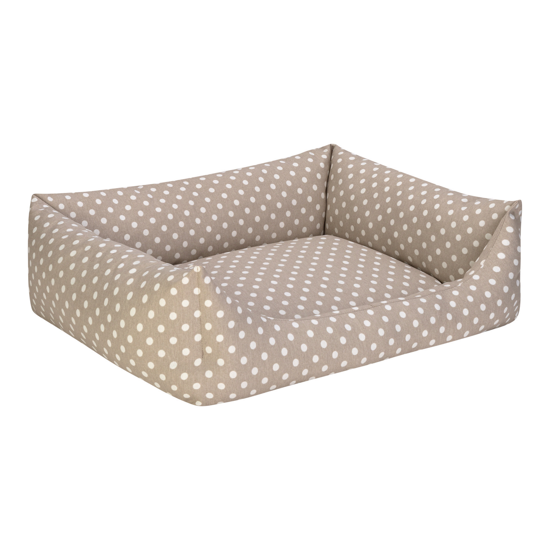 Pet Comfort Uniform Bej Puantiyeli Köpek Yatağı M 60x70cm - Görsel 2