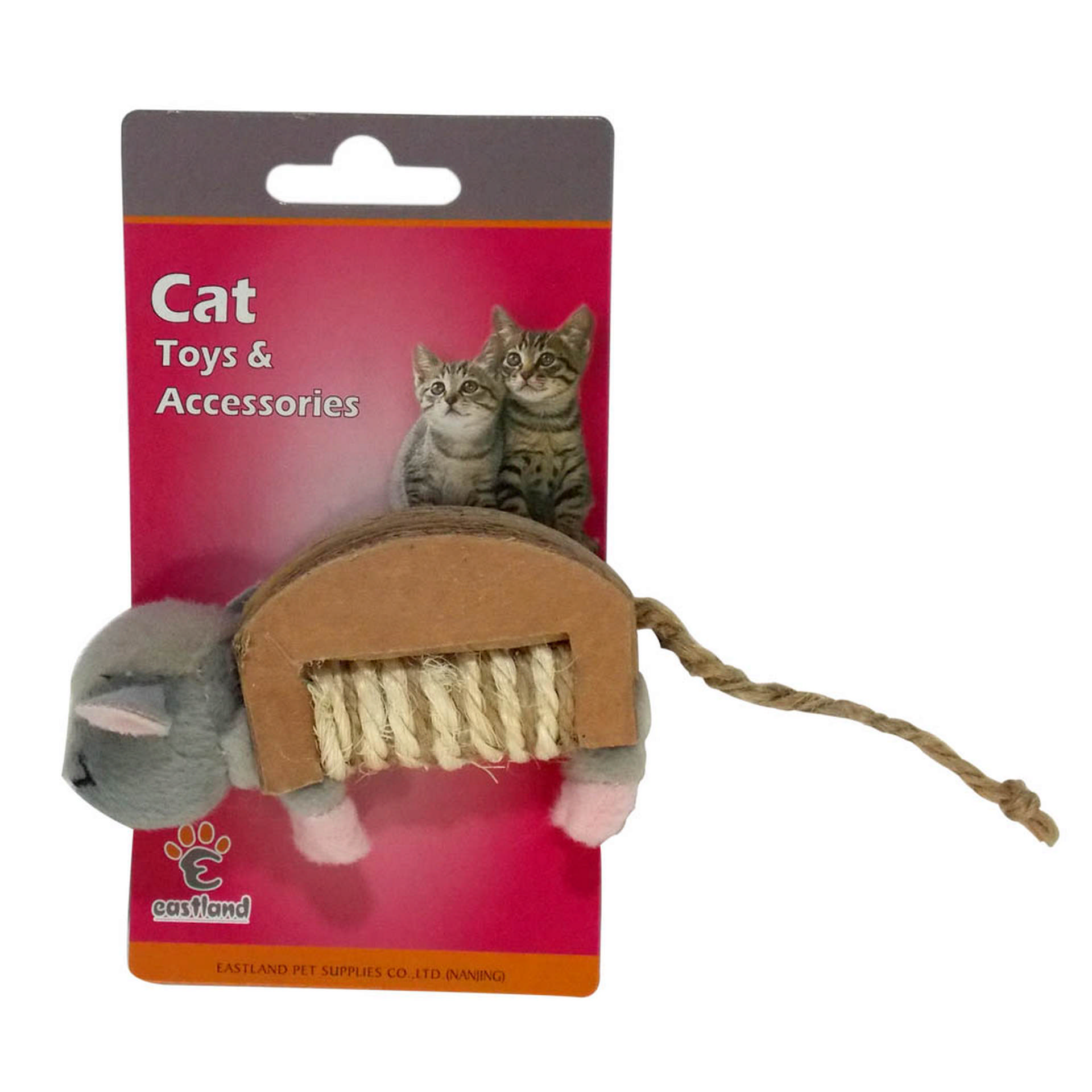 1041089_80854975.jpg Eastland Pelu Hışırtılı Kedı Oyuncağı Fare 10x6 Cm - Görsel 1