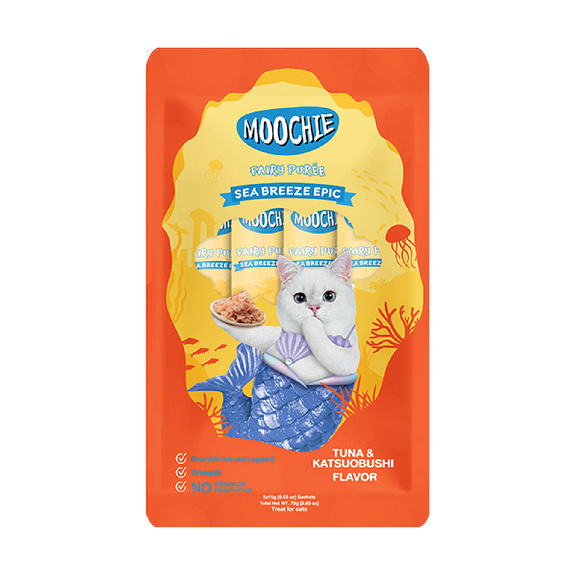 1047714_446-C0167.jpg Moochie Sıvı Kedi Ödülü Ton-Katsuobushi 5x15 Gr - Görsel 1