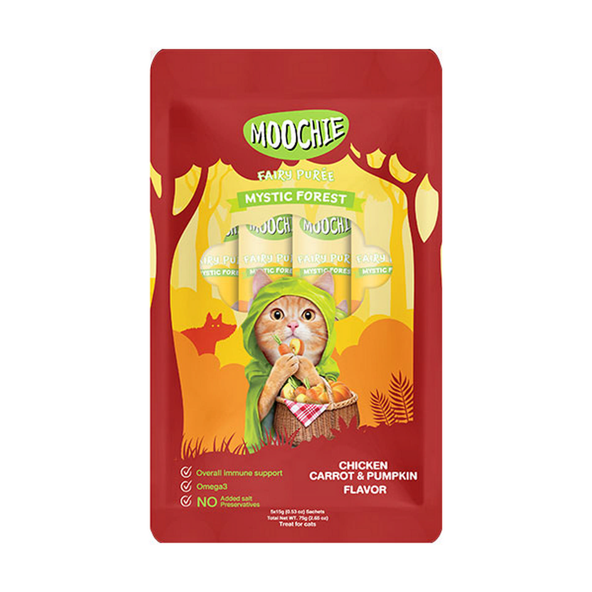 1047724_446-C0178.jpg Moochie Sıvı Kedi Ödülü Tavuk-Havuç-Balkabağı 5x15 Gr - Görsel 1