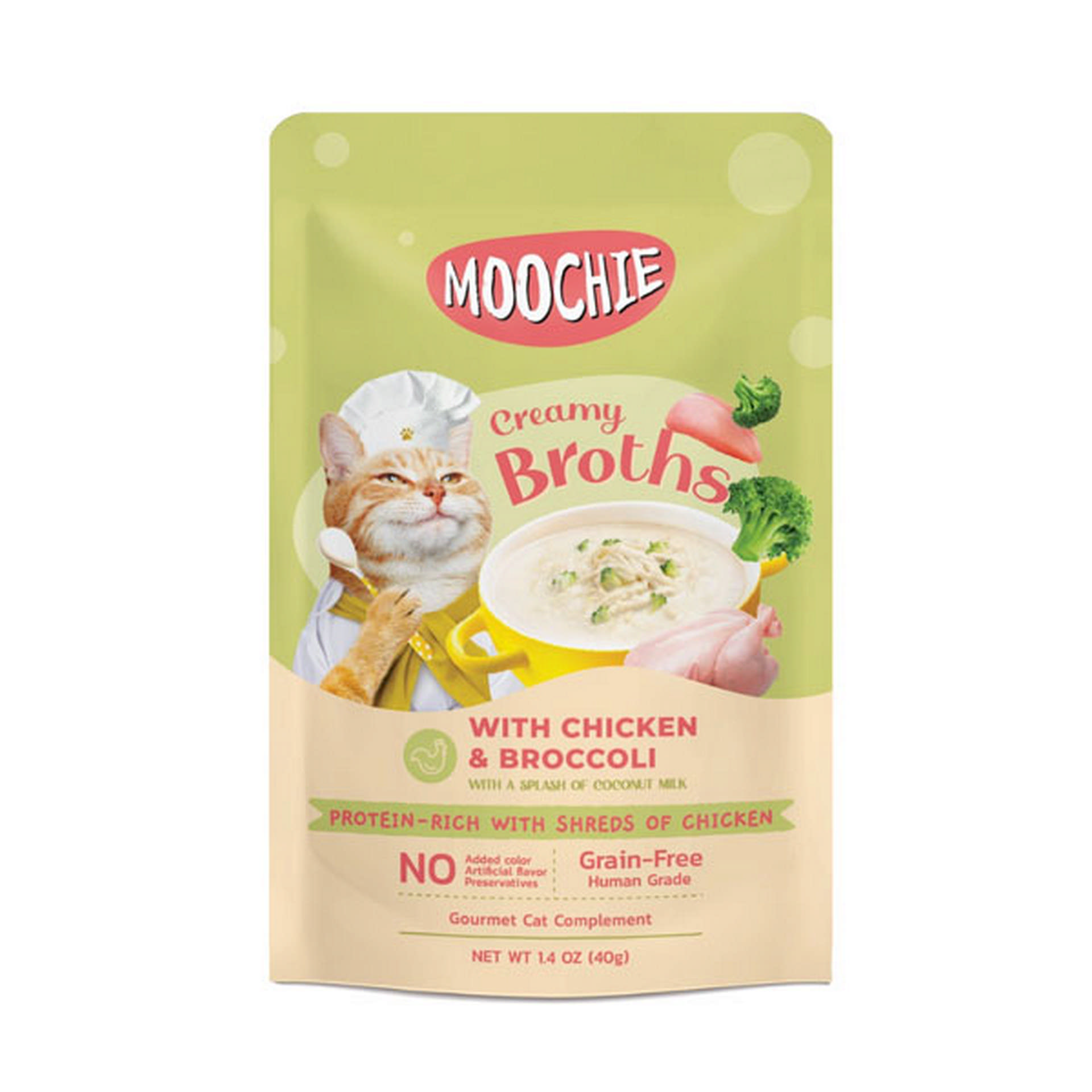1047725_446-C0193.jpg Moochie Çorba Kedi Ödülü Tavuk-Brokoli 40 Gr - Görsel 1