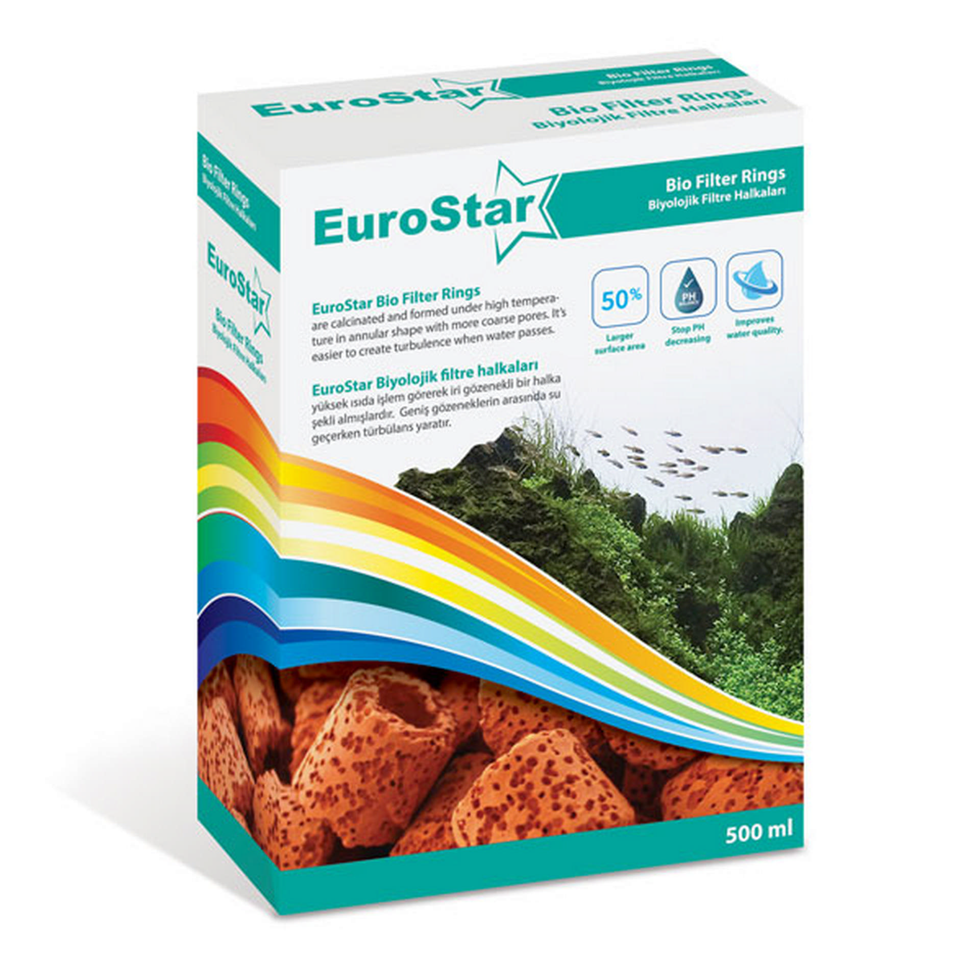 1047790_452-1007.jpg EuroStar Bio Filter Ring 500 Ml - Görsel 1