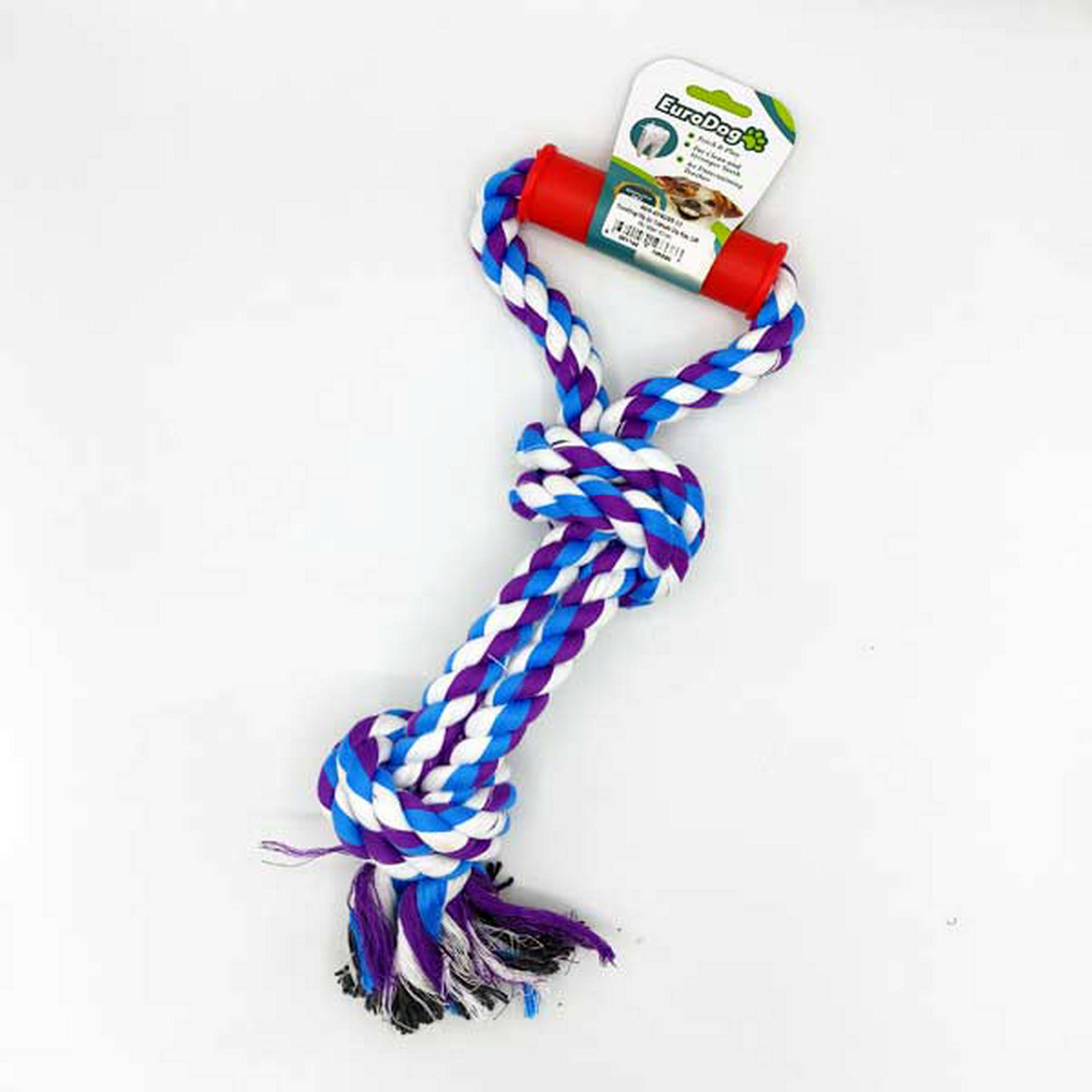 1047874_454-AY4033-01.jpg EuroDog Diş İpi Tutmalı Diş Kaş.Çift Dü.Mavi 40cm - Görsel 1