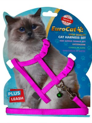 EuroCat Kedi Göğüs Tasması Pembe