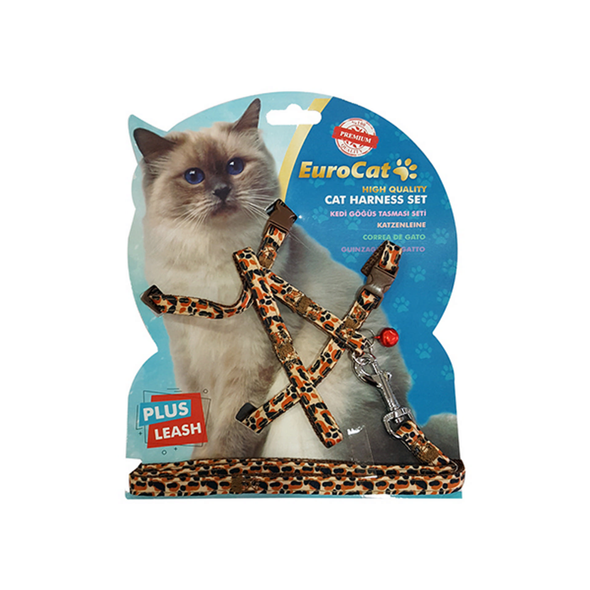 1047906_454-EC-DS-01.jpg EuroCat Kedi Göğüs Tasması Leopar Desenli - Görsel 1
