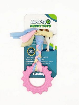 EuroDog Puppy Toys Pembe Çark Diş Kaşıma Oyuncağı