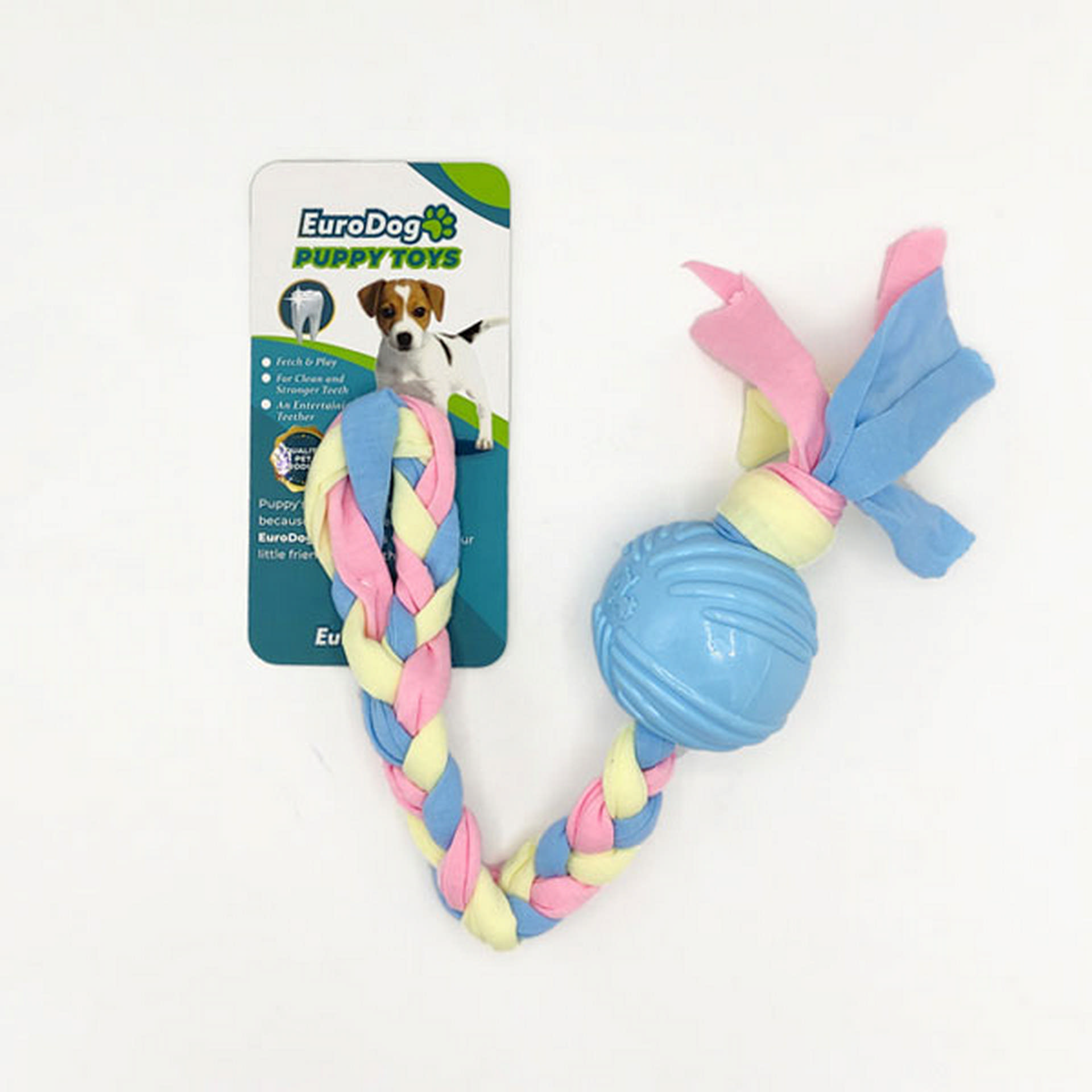 1047926_454-EE046-02.jpg EuroDog Puppy Toys Mavi Top Diş Kaşıma Oyuncağı - Görsel 1