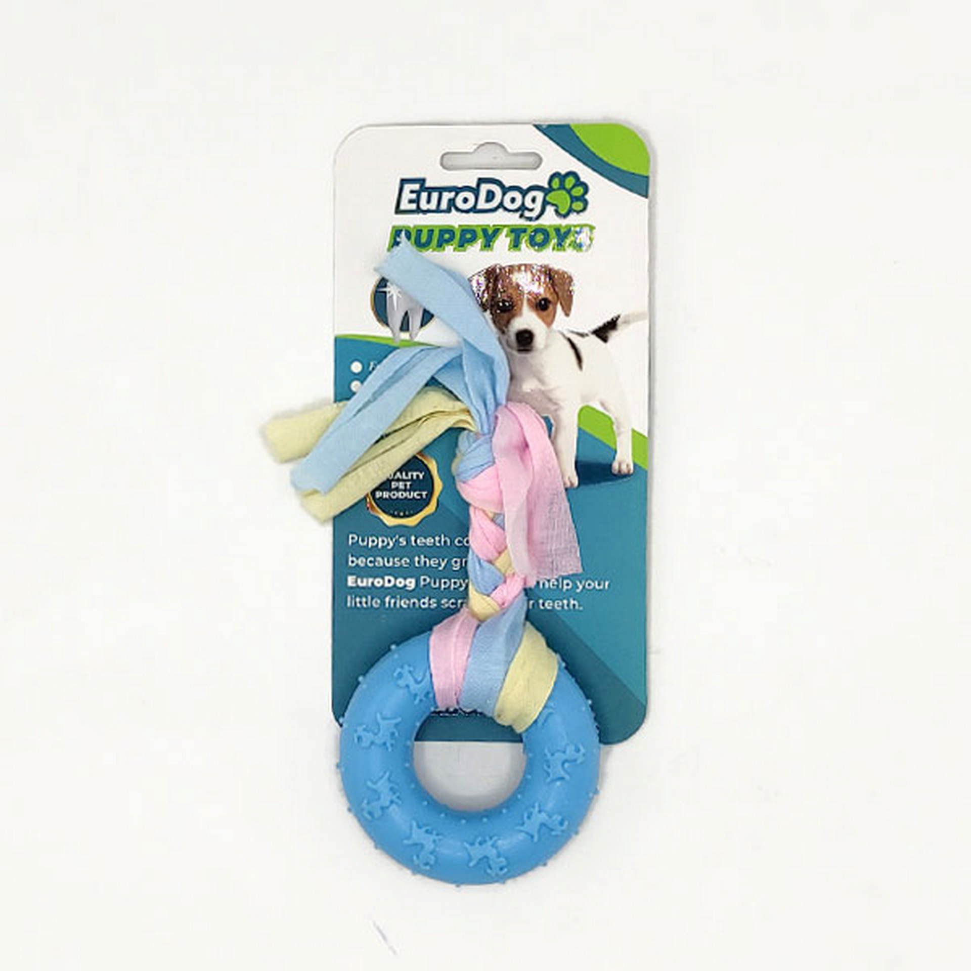 1047944_454-EE055-02.jpg EuroDog Puppy Toys Mavi Ufak Halka Diş Kaşıma Oy. - Görsel 1