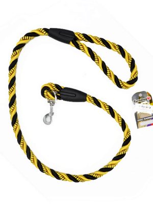 EuroDog Köpek Uzatma 14 mm x 120cm Sarı Siyah