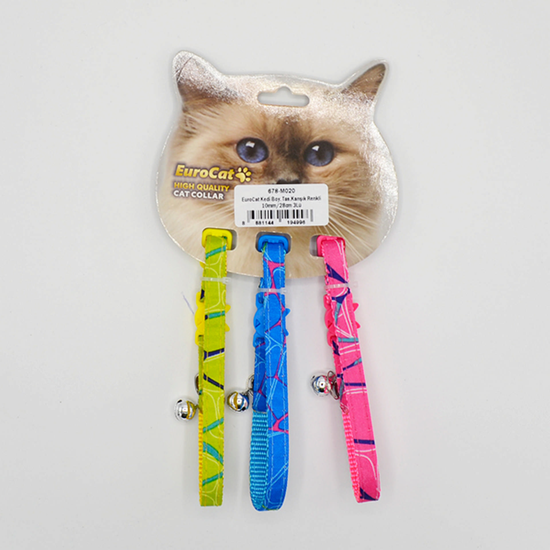 1048388_678-M020.jpg EuroCat Kedi Boy. Tas.Karışık Renkli 10mm28cm 3Lü - Görsel 1