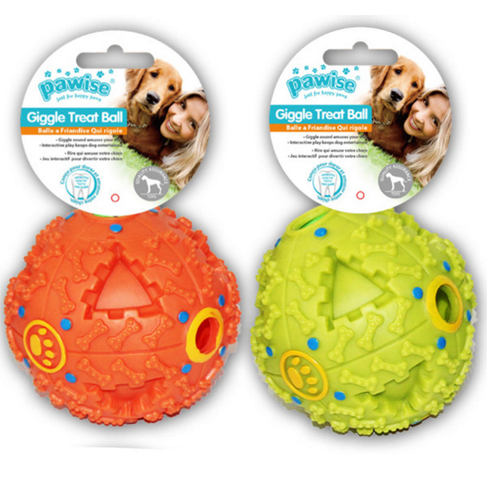 1048593_679-14102.jpg Pawise Sesli Ödül Topu Köpek Oyuncağı 9 cm - Görsel 1