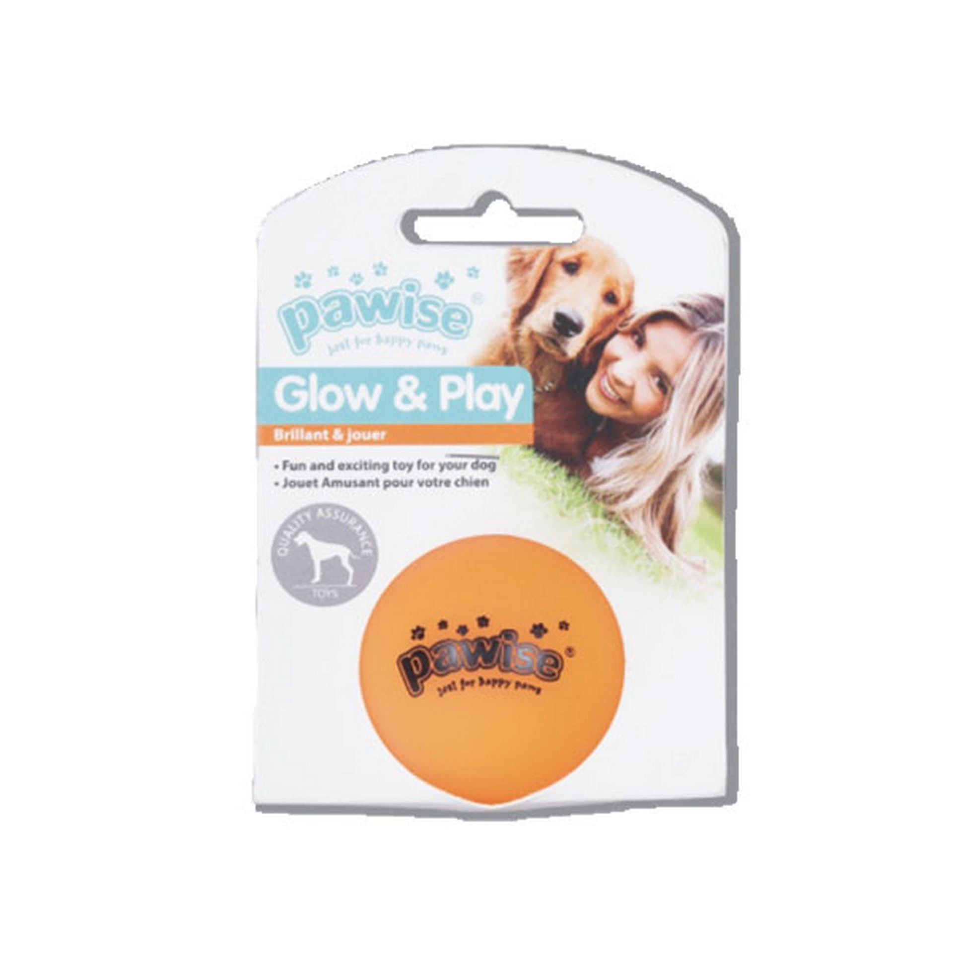 1048596_679-14114.jpg Pawise Vinyl Toy-Luminous Ball S Köpek Oyuncağı - Görsel 1