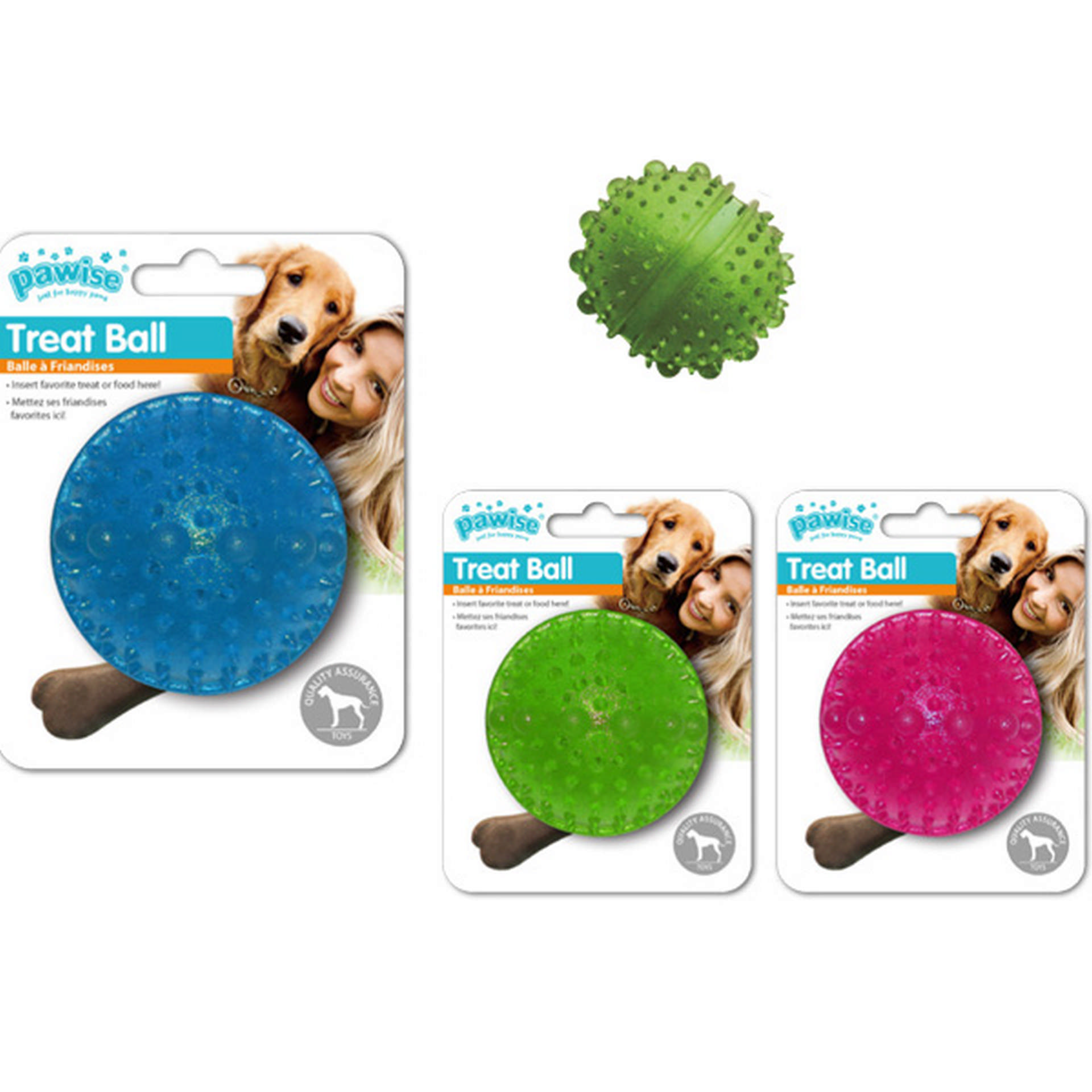 1048608_679-14531.jpg Pawise Tırtıklı Top Köpek Oyuncağı 7 cm - Görsel 1