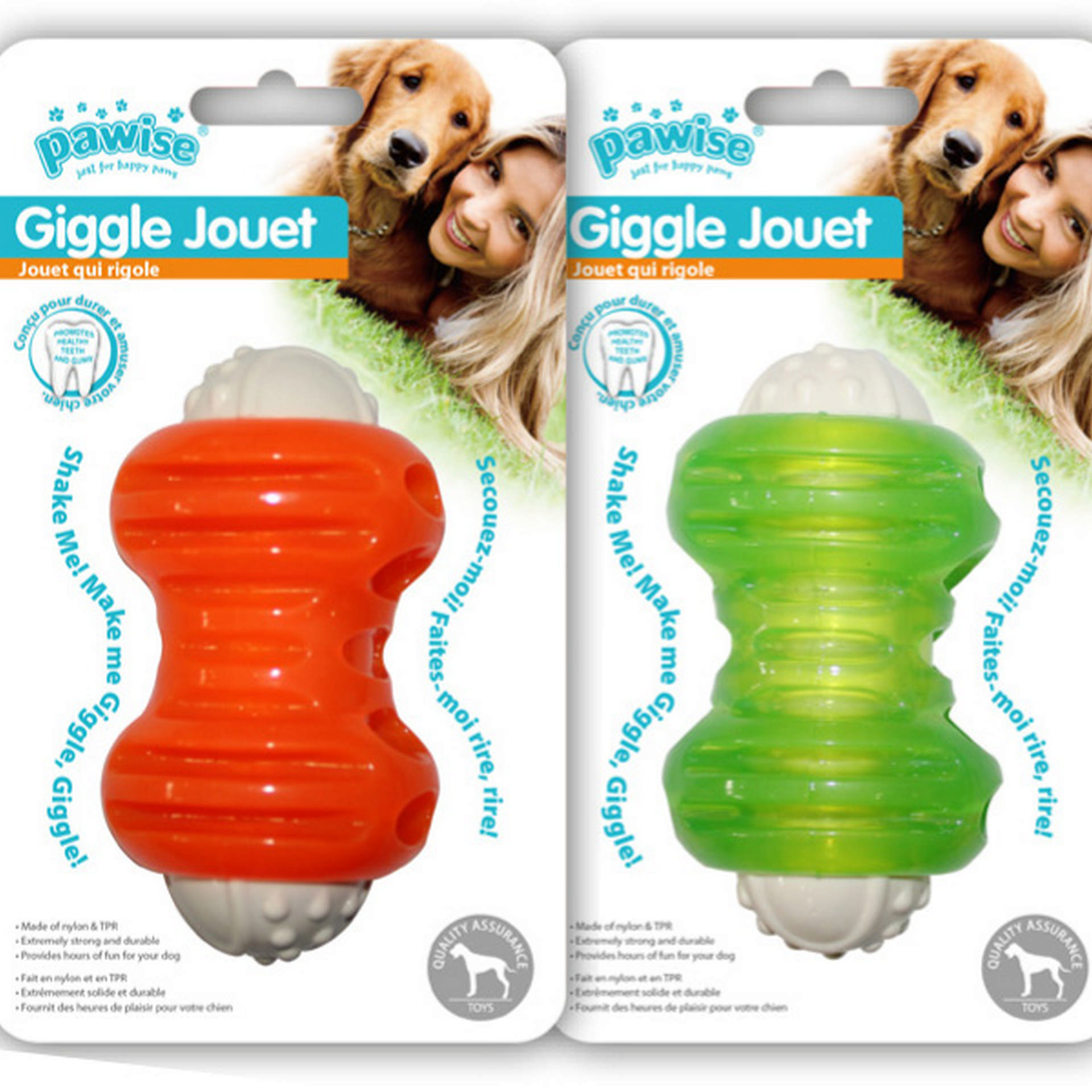 1048623_679-14574.jpg Pawise Giggle Jouet Sesli Kauçuk Kemik Köpek Oyuncağı 12 cm - Görsel 1