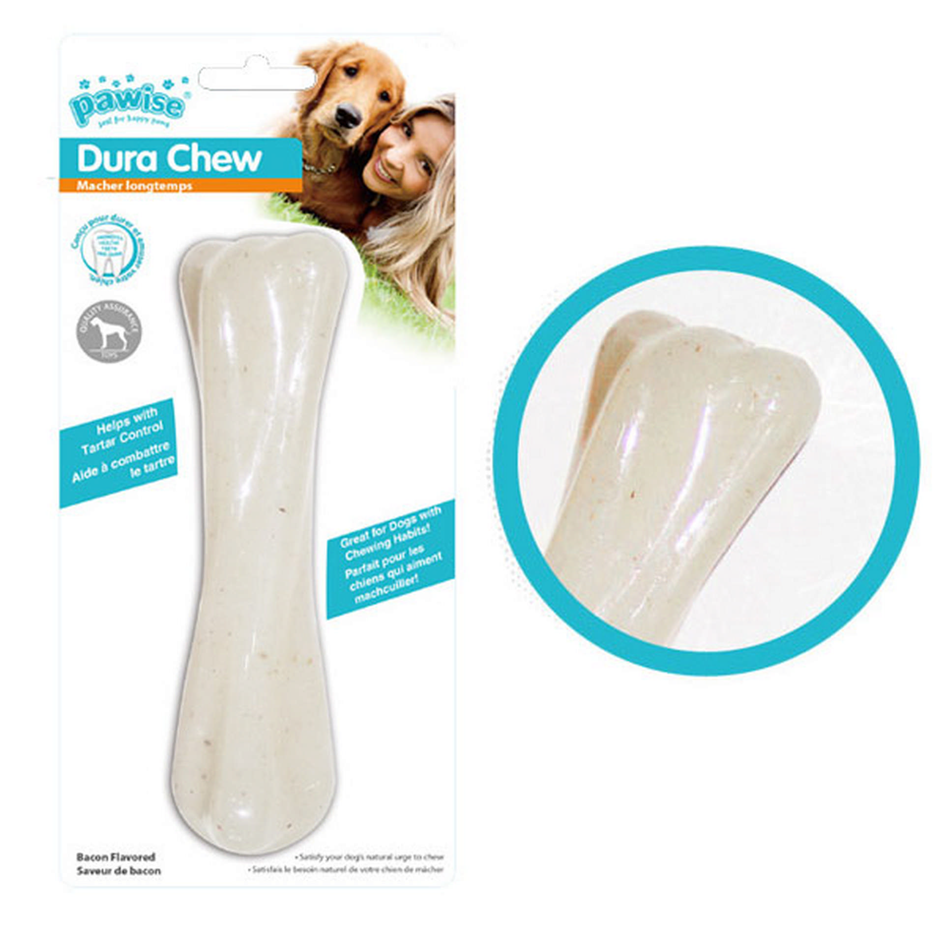 1048632_679-14602.jpg Pawise Dura Chew Et Aromalı Köpek Kemiği 16,5 cm - Görsel 1