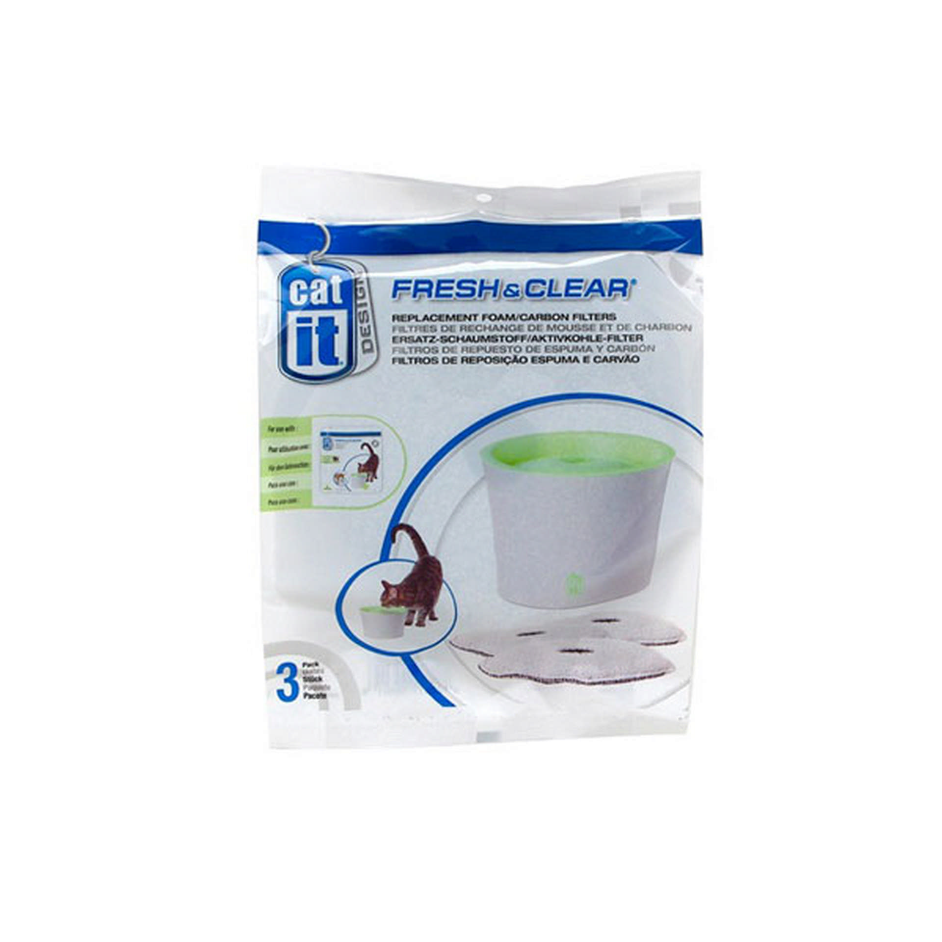 1049158_700-55601.jpg Catit Sünger ve Karbon Filtre 55600 İçin (3 Lü) - Görsel 1
