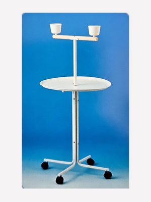 Papağan Sehpası Beyaz 58 cm Çap x 120 cm H
