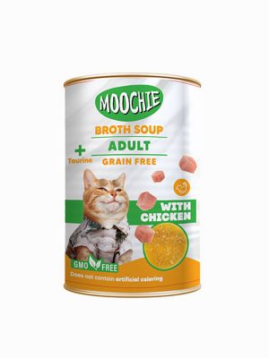 Moochie Et Suyu Çorba Tavuklu Yetişkin Kedi 135ML