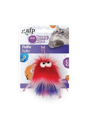 Afp Furry Ball - Tüylü Renkli Fare Oyuncak Kırmızı