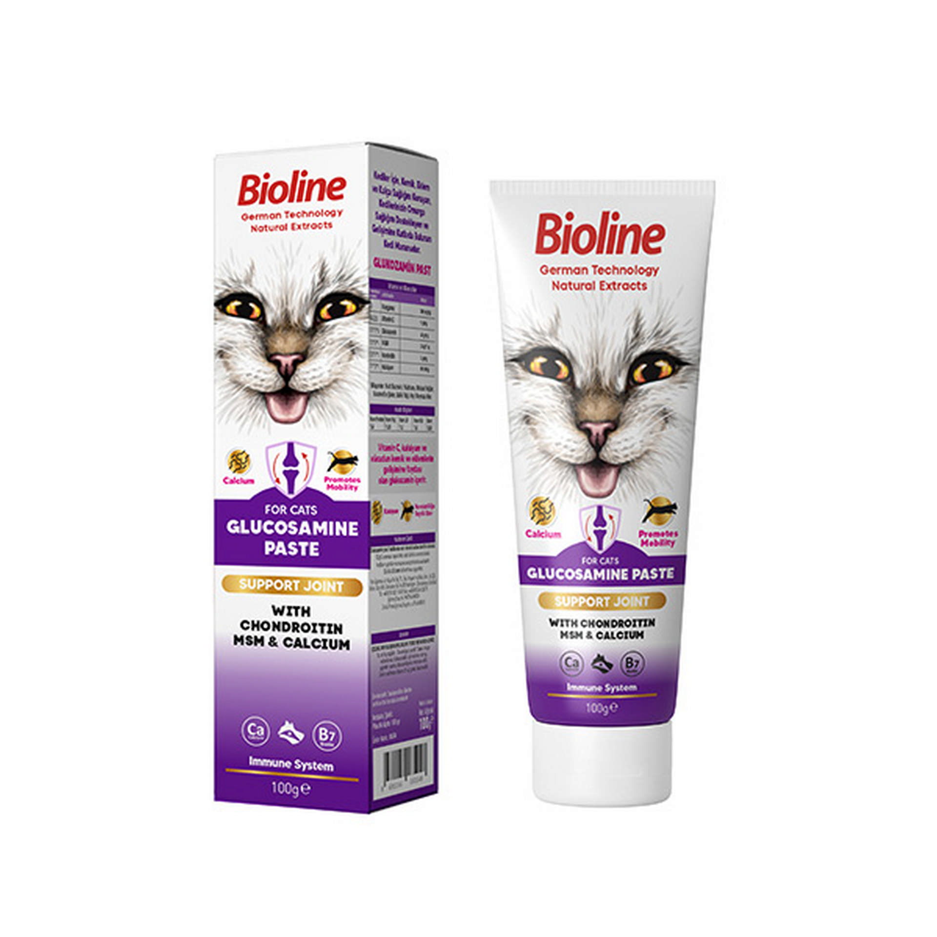 1058312_681-8504.jpg Bioline Glucosamine Paste Cat 100 Gr - Görsel 1