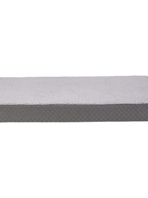 Pet Comfort Lima Ortopedik Köpek Yatağı Gri Peluş S 70x40x9cm