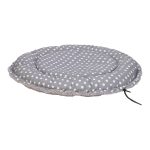 Pet Comfort Sunflower Kedi ve Köpek Yatağı Çift Taraflı Gri Dot/Peluş 60cm - Görsel 2