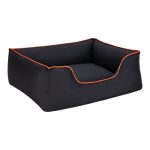 Pet Comfort Alpha  Köpek Yatağı Siyah w Turuncu Biye M 80x65cm - Görsel 2