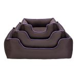Pet Comfort Alpha  Köpek Yatağı Kahverengi w Mor Biye L 105x85cm - Görsel 4