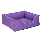 Pet Comfort Alpha  Köpek Yatağı Mor w Beyaz Biye M 80x65cm - Görsel 2