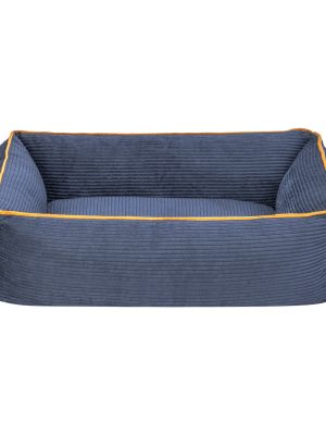Pet Comfort Golf  Kedi ve Köpek Yatağı Parliament Mavi w Hardal Biye XS 55x45cm