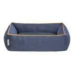 Pet Comfort Golf  Kedi ve Köpek Yatağı Parliament Mavi w Hardal Biye XS 55x45cm - Görsel 3