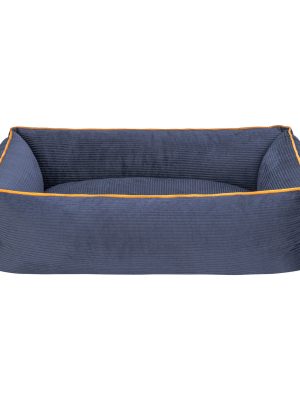 Pet Comfort Golf  Kedi ve Köpek Yatağı Parliament Mavi w Hardal Biye S 75x60cm
