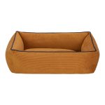 Pet Comfort Golf  Kedi ve Köpek Yatağı Hardal w Parliament Mavi Biye XS 55x45cm