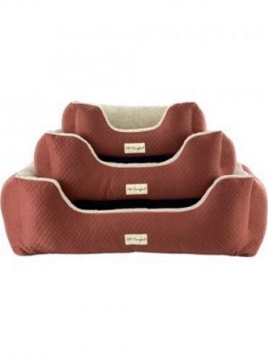 Pet Comfort Echo  Köpek Yatağı Tarçın/Ecru Peluş M 80x65cm