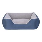Pet Comfort Echo Köpek Yatağı Mavi/Gri Peluş M 80x65cm