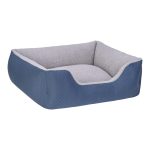 Pet Comfort Echo Köpek Yatağı Mavi/Gri Peluş M 80x65cm - Görsel 2