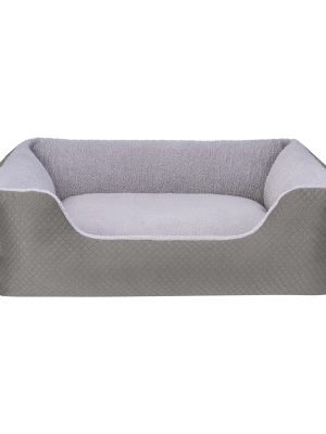 Pet Comfort Echo  Köpek Yatağı Gri/Gri Peluş L 105x80cm