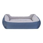 Pet Comfort Bravo Duo  Köpek Yatağı Mavi/Gri Peluş L 90x70cm - Görsel 3